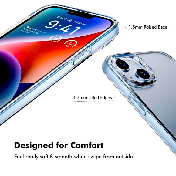 AASD [5 in 1 for IPhone 14 Plus Case Cover 6.7”, Screen Protector, Camera Lens - Picture 5 of 7